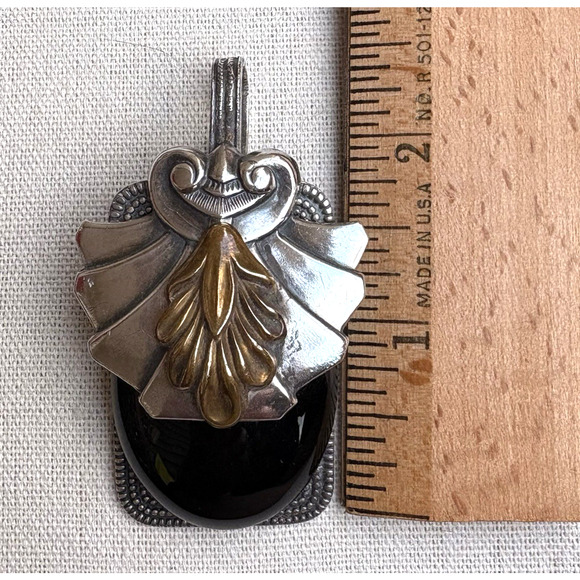 Vintage Sonja Lea Eccles Spoon Pendant Statement Piece Original Art - Picture 6 of 6